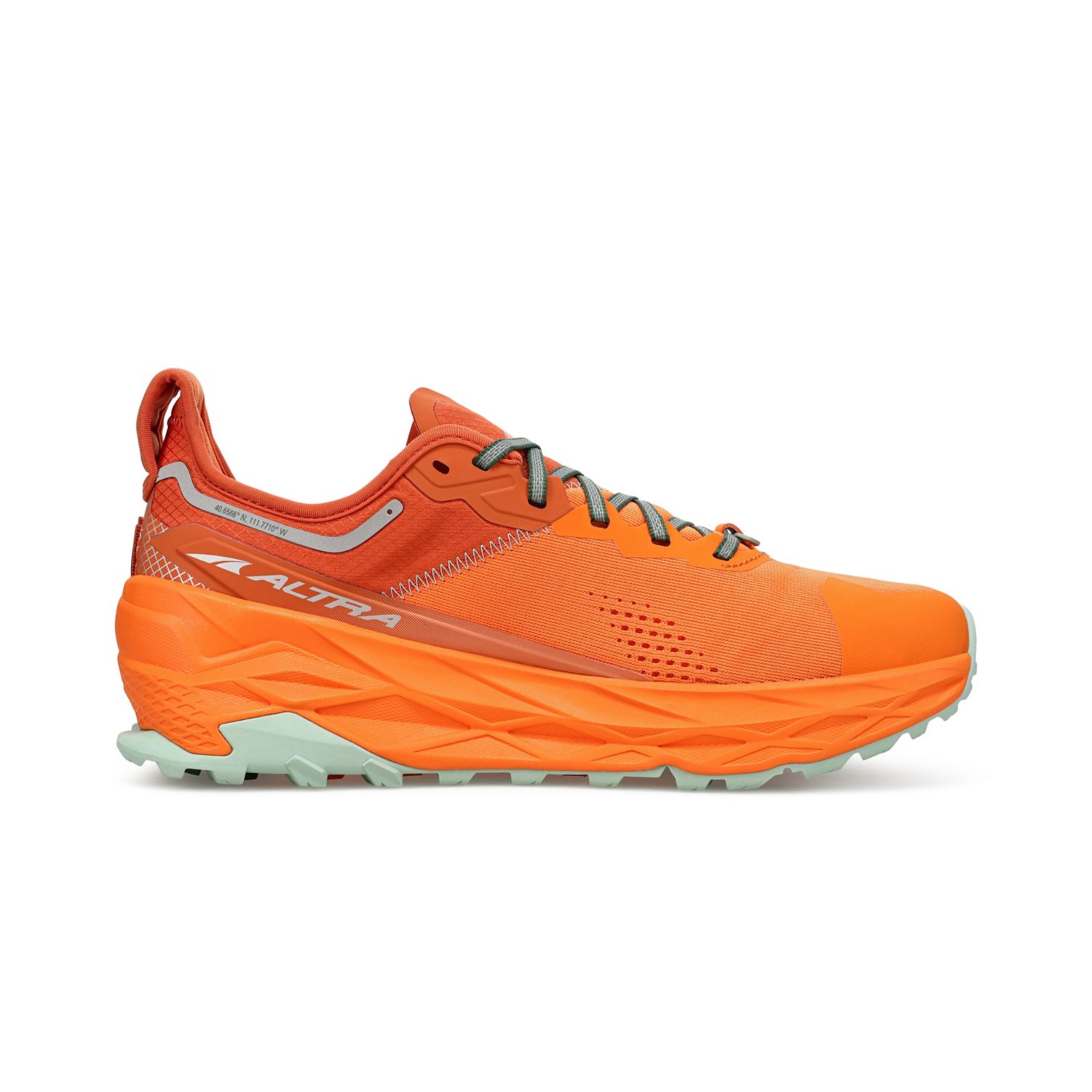 Altra Olympus 5 Men's Trail Running Shoes Orange | South Africa-57320949